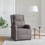 Vidaxl fauteuil verstelbaar stof taupe