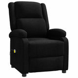 Vidaxl massagestoel stof zwart