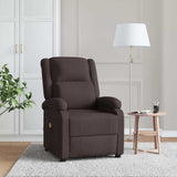 Vidaxl massagestoel stof donkerbruin