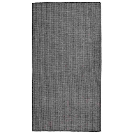 Vidaxl buitenkleed platgeweven 80x150 cm grijs