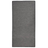 Vidaxl ausserhalb rug flaach gewéckelt 100x200 cm Grey