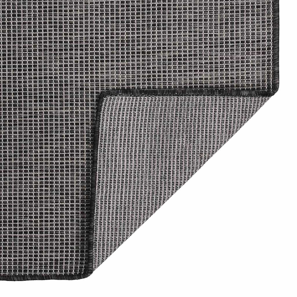 Vidaxl buitenkleed platgeweven 160x230 cm grijs