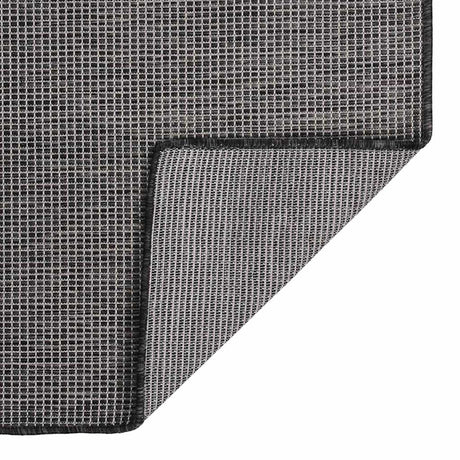 Vidaxl buitenkleed platgeweven 160x230 cm grijs