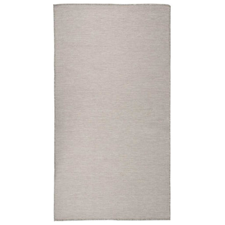 Vidaxl buitenkleed platgeweven 80x150 cm lichtgrijs