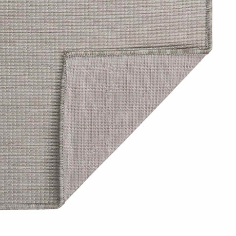 Vidaxl buitenkleed platgeweven 80x150 cm lichtgrijs