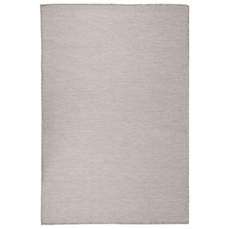Vidaxl buitenkleed platgeweven 120x170 cm lichtgrijs
