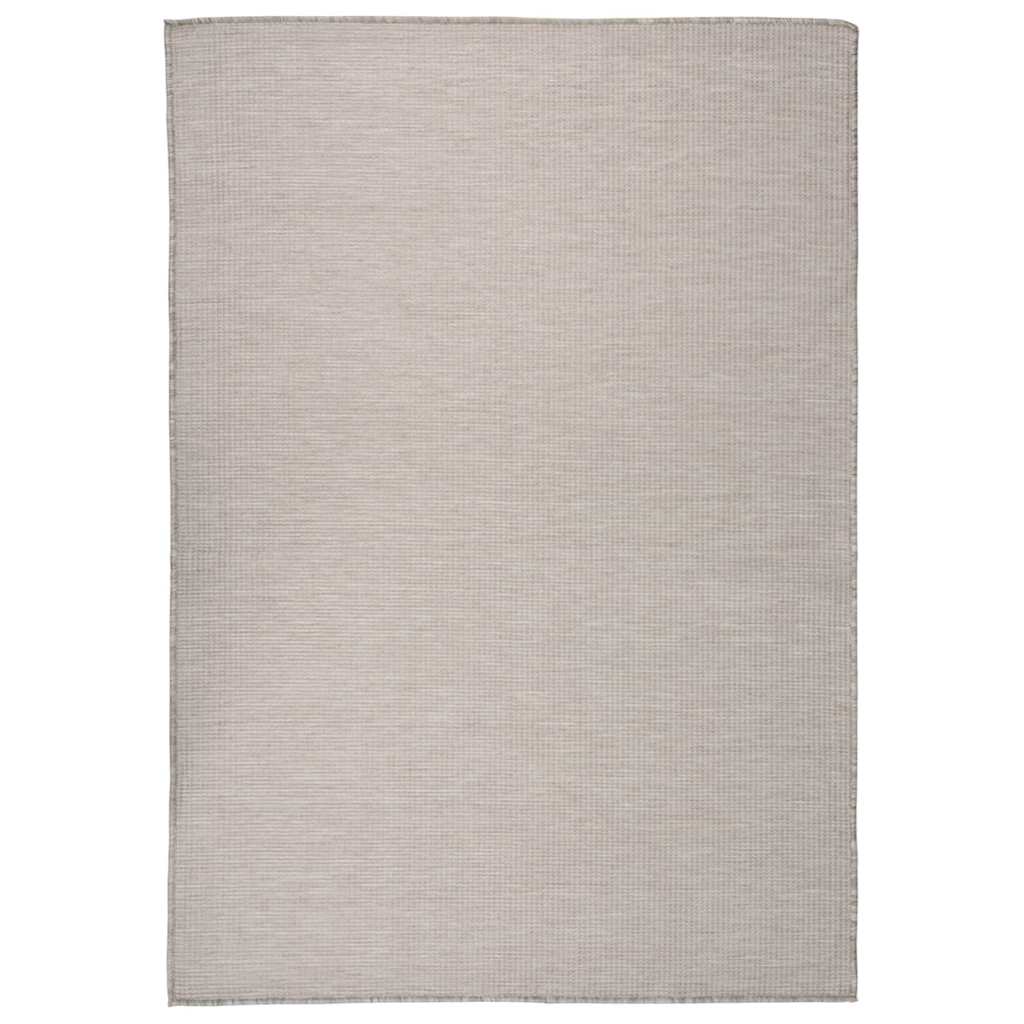 Vidaxl buitenkleed platgeweven 160x230 cm lichtgrijs
