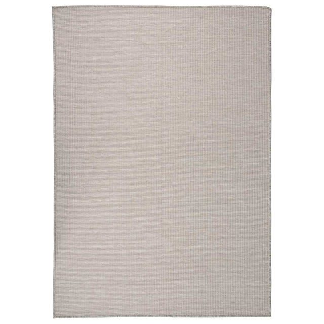 Vidaxl buitenkleed platgeweven 160x230 cm lichtgrijs