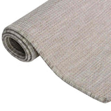 Vidaxl buitenkleed platgeweven 200x280 cm lichtgrijs