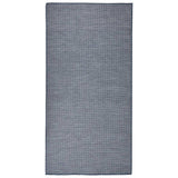 Vidaxl buitenkleed platgeweven 100x200 cm blauw
