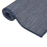 Vidaxl buitenkleed platgeweven 120x170 cm blauw