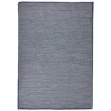 Vidaxl extérieur tapis plat tissé 160x230 cm bleu