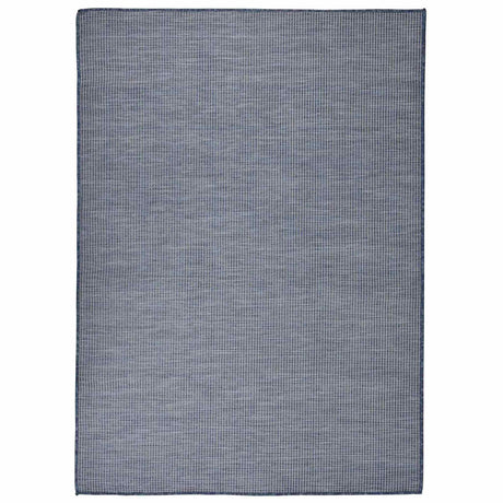 Vidaxl buitenkleed platgeweven 200x280 cm blauw