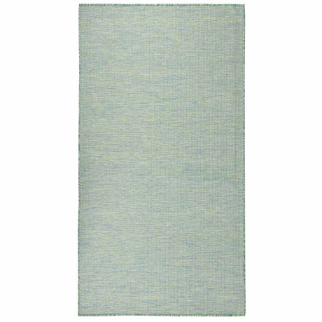 Vidaxl buitenkleed platgeweven 140x200 cm turquoise