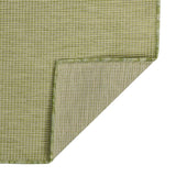 Vidaxl extérieur tapis plat tissé 100x200 cm vert