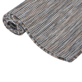 Vidaxl Extérieur tapis plat - 200x280 cm, marron et bleu