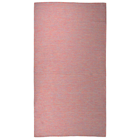 Vidaxl buitenkleed platgeweven 80x150 cm rood