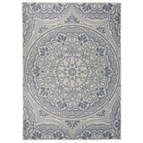 Vidaxl buitenkleed met patroon platgeweven 200x280 cm blauw