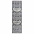 Vidaxl buitenkleed met patroon platgeweven 80x250 cm blauw