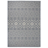 Vidaxl buitenkleed met patroon platgeweven 120x170 cm blauw