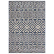 Vidaxl buitenkleed met patroon platgeweven 140x200 cm blauw