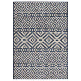 Vidaxl buitenkleed met patroon platgeweven 160x230 cm blauw