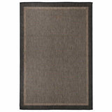 Vidaxl buitenkleed platgeweven 160x230 cm donkerbruin