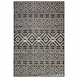 Vidaxl buitenkleed met patroon platgeweven 160x230 cm zwart