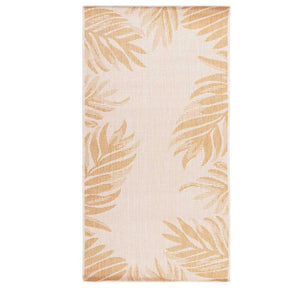 Vidaxl buitenkleed met bladpatroon platgeweven 80x150 cm