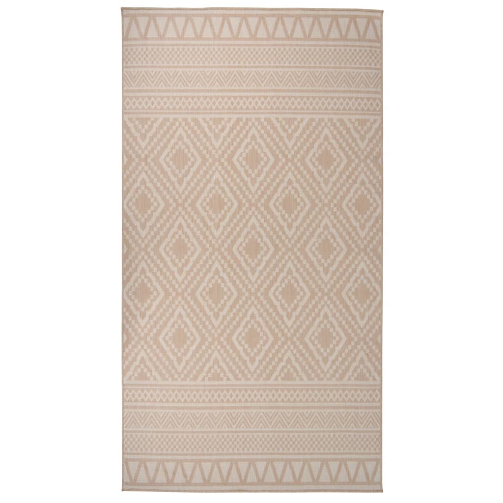 Vidaxl outside rug with pattern flat -woven 80x150 cm brown