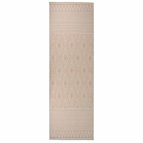 Vidaxl buitenkleed met patroon platgeweven 80x250 cm bruin