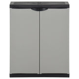 Vidaxl Garden Waste Box 68x40x85 cm Polypropene Grey and Black