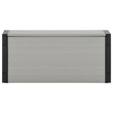 Vidaxl tuinafvalbak 85x34x40 cm grijs