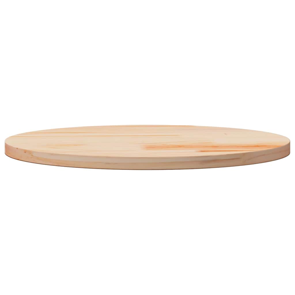 Vidaxl tafelblad ø50x2,5 cm massief grenenhout