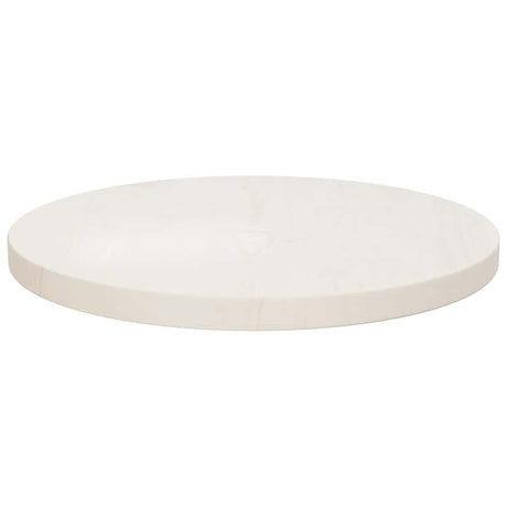 Vidaxl tafelblad ø40x2,5 cm massief grenenhout wit