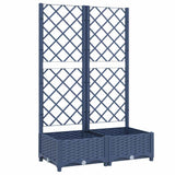 Vidaxl plantenbak met trellis blauwgrijs 80x40x121,5 cm pp