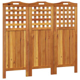 Vidaxl kamerscherm met 3 panelen 121,5x2x115 cm massief acaciahout