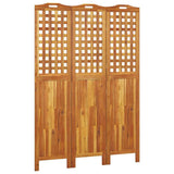 Vidaxl kamerscherm met 3 panelen 121,5x2x180 cm massief acaciahout