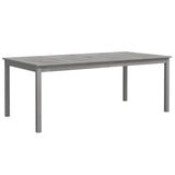 Vidaxl tuintafel 200x100x75 cm massief acaciahout grijs