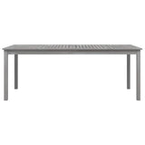 Vidaxl tuintafel 200x100x75 cm massief acaciahout grijs