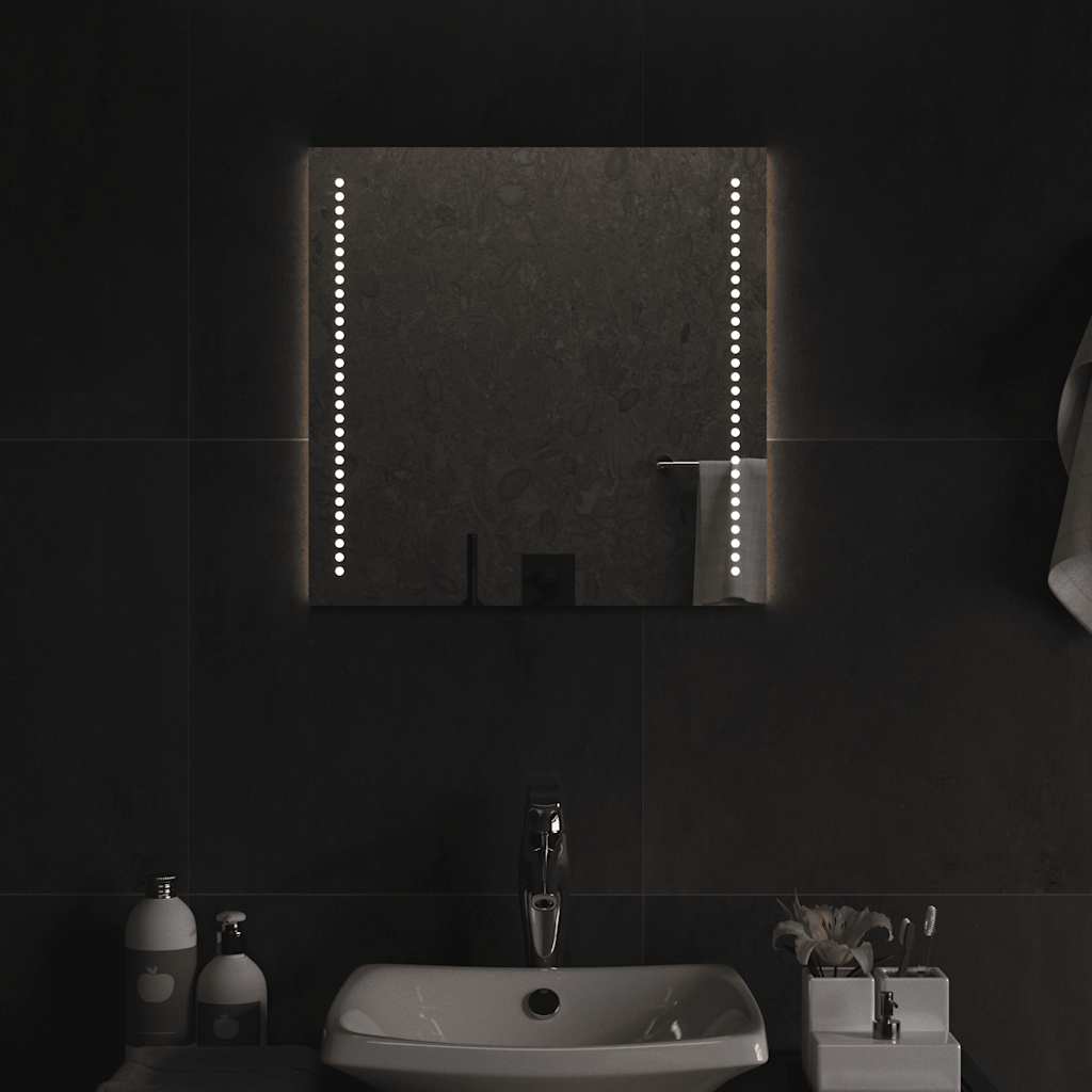 Vidaxl badkamerspiegel led 50x50 cm
