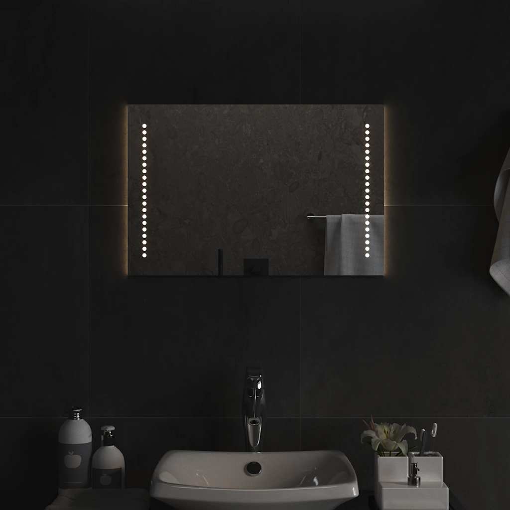 Vidaxl badkamerspiegel led 60x40 cm
