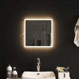 Miroir de salle de bain Vidaxl LED 40x40 cm