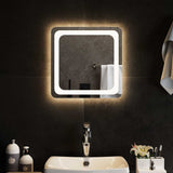 Vidaxl badkamerspiegel led 40x40 cm