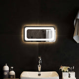 Vidaxl badkamerspiegel led 40x20 cm