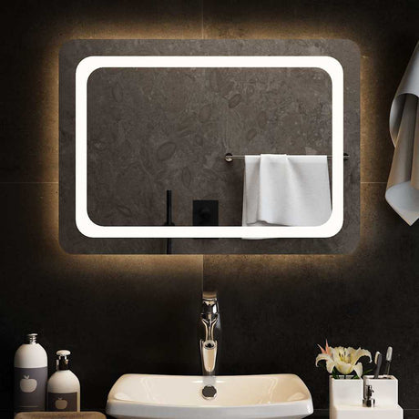 Vidaxl badkamerspiegel led 70x50 cm