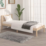 Vidaxl bedframe massief grenenhout zwart 75x190 cm