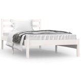 Vidaxl bedframe massief grenenhout wit 90x190 cm
