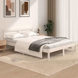 Vidaxl bedframe massief grenenhout wit 120x190 cm