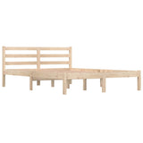 Vidaxl bedframe massief grenenhout 135x190 cm